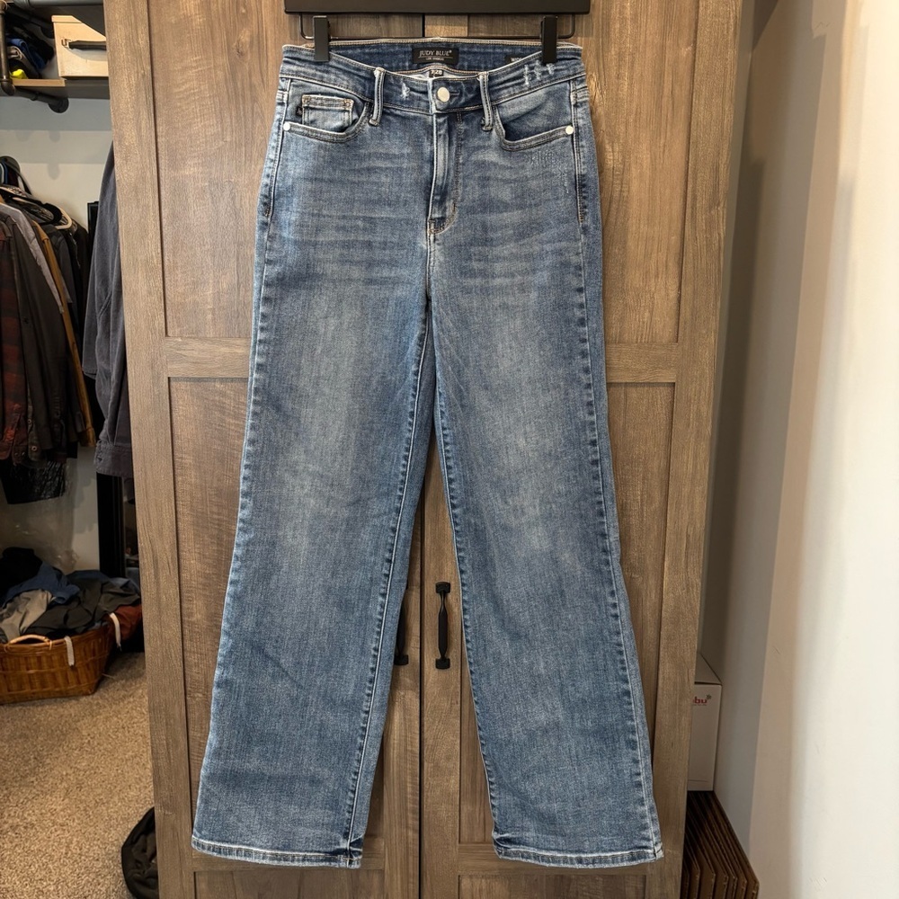 Judy Blue 7/28 Wide Leg‎ Jeans Stretch